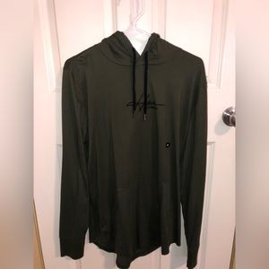 Hooded long sleeve sweater shirt